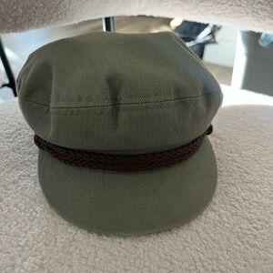 Brixton green newspaper hat